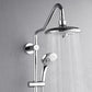 FORNO AcquaSPA System with 8" 6 Function Rainfall Shower Head, 5-in-1 Handheld Shower and 3 Function Adjustable Body Jet in Polished Chrome