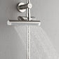 FORNO AcquaFALL Shower System with 9" Rainfall Shower Head, 5-in-1 Handheld Shower and 3 Function Body Jet in Brushed Nickel