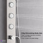 FORNO AcquaSPA Shower Panel with 9" Rainfall Shower Head, 5-in-1 Handheld Shower and 3 Body Jets in Stainless Steel
