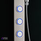FORNO AcquaSPA Shower Panel with SensoTemp, 9" Rainfall Shower Head, 5-in-1 Handheld Shower and 3 Body Jets in Stainless Steel
