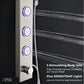 FORNO AcquaSPA Shower Panel with SensoTemp, 9" Rainfall Shower Head, 5-in-1 Handheld Shower and 3 Body Jets in Stainless Steel