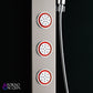 FORNO AcquaSPA Shower Panel with SensoTemp, 9" Rainfall Shower Head, 5-in-1 Handheld Shower and 3 Body Jets in Stainless Steel