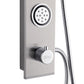 FORNO AcquaSPA Shower Panel with SensoTemp, 9" Rainfall Shower Head, 5-in-1 Handheld Shower and 3 Body Jets in Stainless Steel