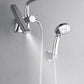 FORNO AcquaFALL Mini Spa System with 9" Rainfall Shower Head, 5-in-1 Handheld Shower and 3 Function Body Jet in Polished Chrome