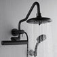 FORNO AcquaFALL Mini Spa System with 8" 6 Function Rainfall Shower Head, 5-in-1 Handheld Shower and 3 Function Body Jet in Matte Black