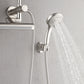 FORNO AcquaFALL Mini Spa System with 8" 6 Function Rainfall Shower Head, 5-in-1 Handheld Shower and 3 Function Body Jet in Brushed Nickel