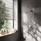 FORNO AcquaFALL Mini Spa System with 8" 6 Function Rainfall Shower Head, 5-in-1 Handheld Shower and 3 Function Body Jet in Brushed Nickel