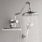 FORNO AcquaFALL Mini Spa System with 8" 6 Function Rainfall Shower Head, 5-in-1 Handheld Shower and 3 Function Body Jet in Brushed Nickel