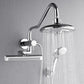 FORNO AcquaFALL Mini Spa System with 8" 6 Function Rainfall Shower Head, 5-in-1 Handheld Shower and 3 Function Body Jet in Polished Chrome