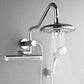 FORNO AcquaFALL Mini Spa System with 8" 6 Function Rainfall Shower Head, 5-in-1 Handheld Shower and 3 Function Body Jet in Polished Chrome