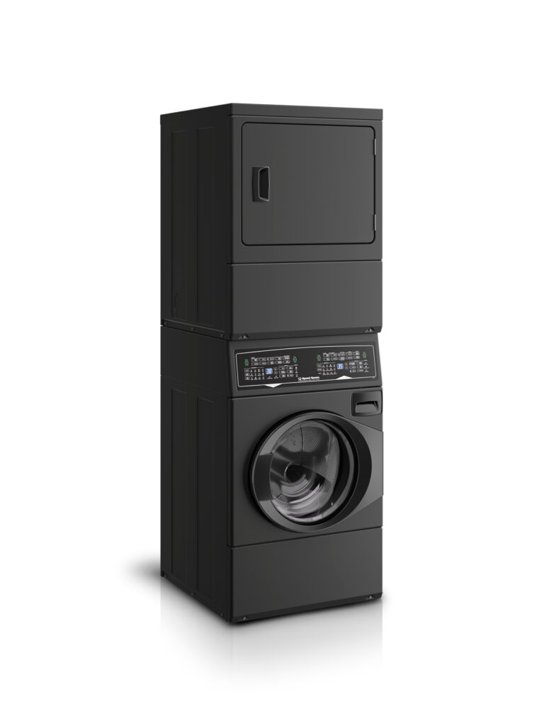 Speed Queen SF7 Stacked Washer – Electric Dryer with Pet Plus Black