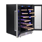 THOR Kitchen 24 in. 21 Bottle & 95-Can Wine Cooler, TBC2401DI