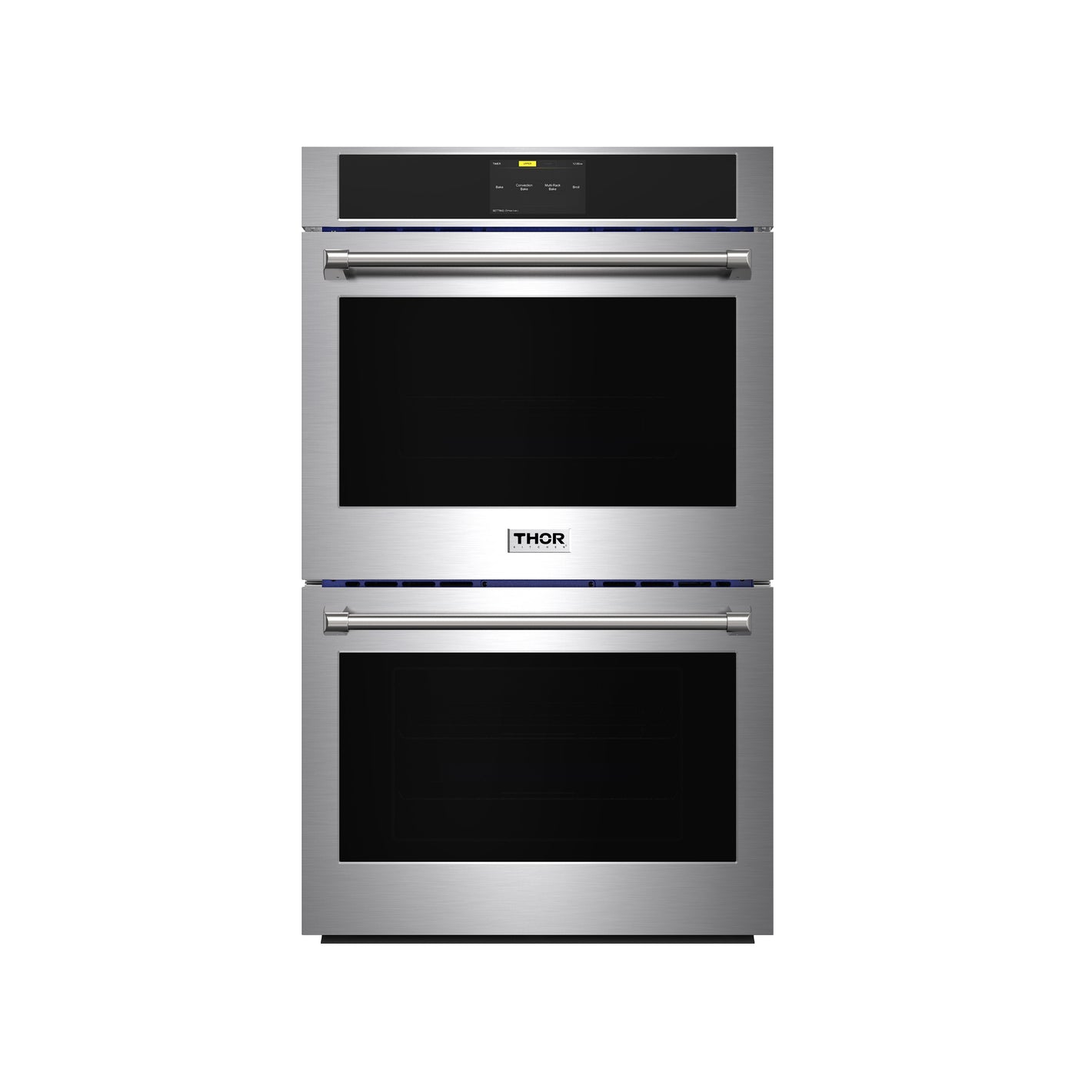 THOR Kitchen 30" 9.6 cu. ft. Professional Electric Double Wall Oven with Air Fry and Self-Clean in Stainless Steel, TEW30ED