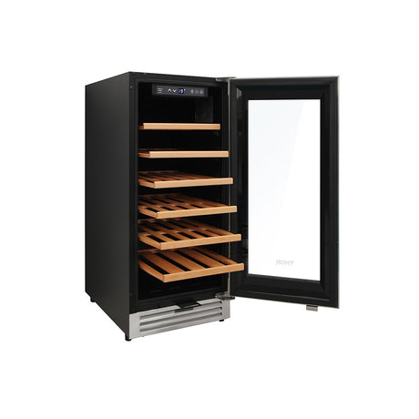 THOR 15 Inch Single Zone Wine Cooler, 33 Wine Bottle Capacity – TWC1501