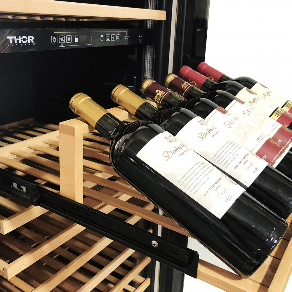 THOR 24 Inch Dual Zone Wine Cooler, 162 Wine Bottle Capacity – TWC2403DI