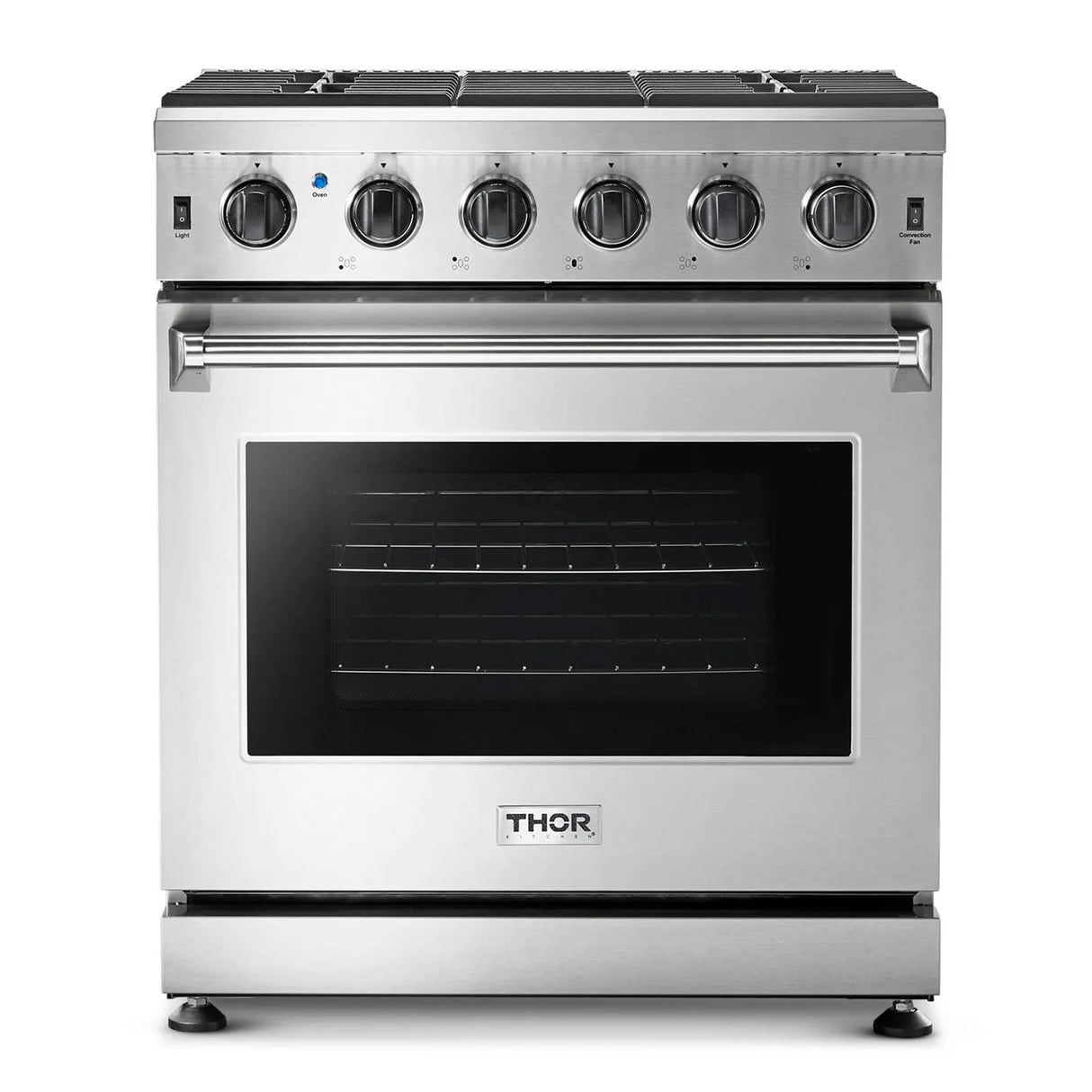 THOR Kitchen - 2 Piece Kitchen Package - 30" Liquid Propane Range and 30" Wall Mount Range Hood