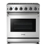 THOR Kitchen - 3 Piece Kitchen Package - 30" Gas Range, 30" Wall Mount Range Hood & 24" Dishwasher