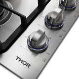 THOR 30 Inch Professional Drop-In Gas Cooktop with Four Burners in Stainless Steel – TGC3001