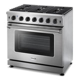 THOR Kitchen - 3-Piece Kitchen Package - 36" Liquid Propane Range, 36" Wall Mount Range Hood & 24" Dishwasher