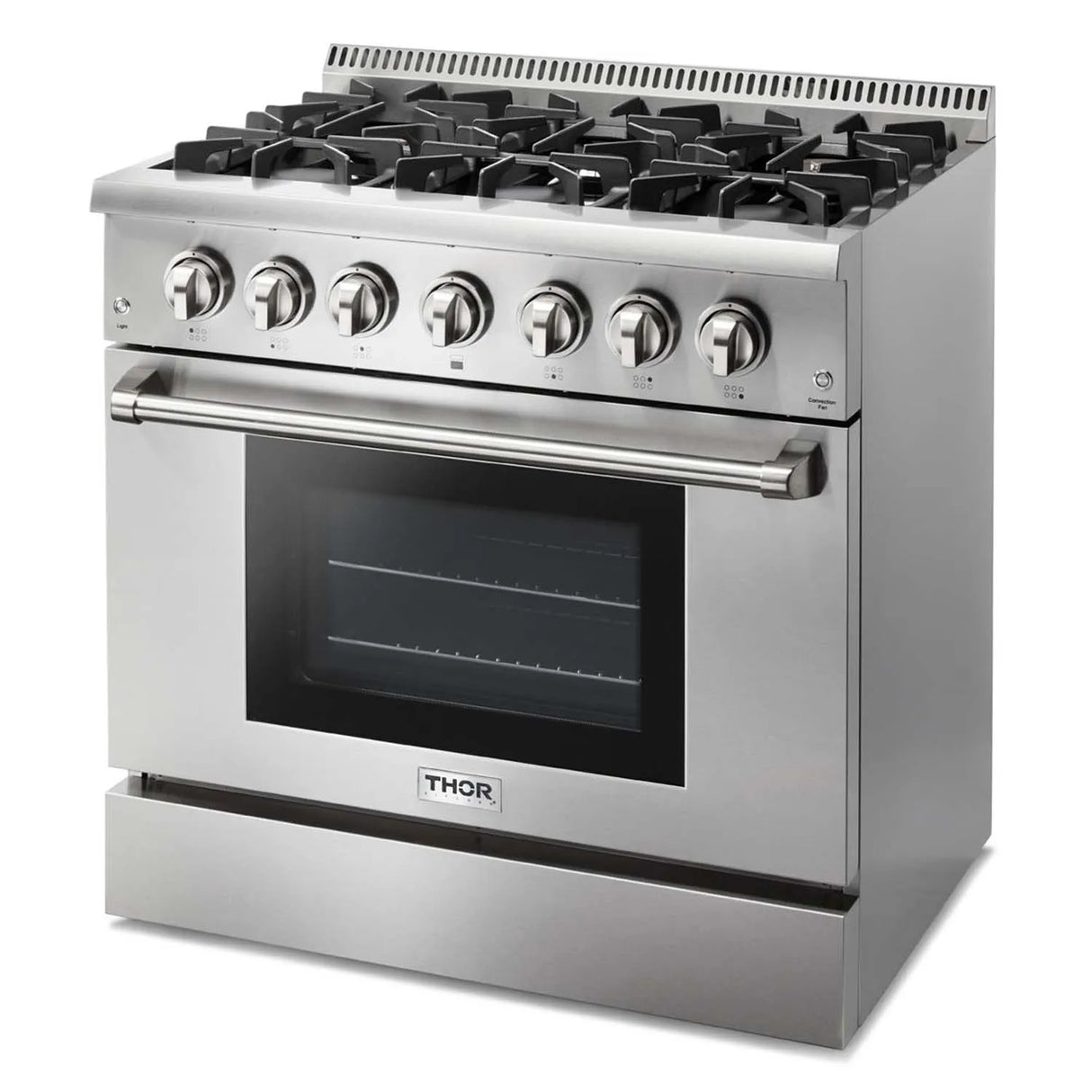 THOR 36 Inch Professional Dual Fuel Range in Stainless Steel – HRD3606U