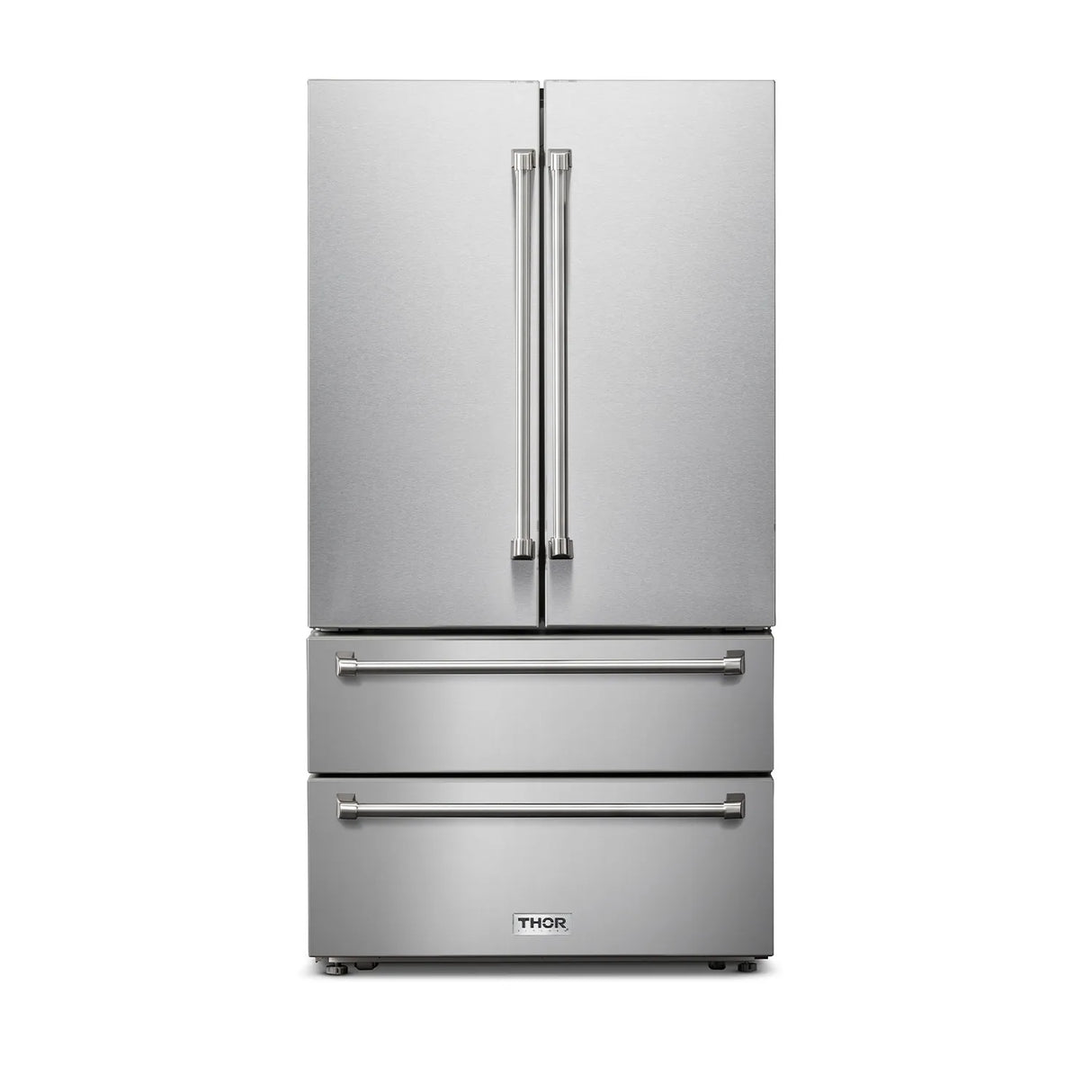 THOR Kitchen - 4 Piece Kitchen Package - 30" Gas Range, 30" Wall Mount Range Hood, 24" Dishwasher & 36" Refrigerator