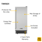 THOR Kitchen 15 inch Built-in 50 lbs. Ice Maker in Stainless Steel, TIM1501