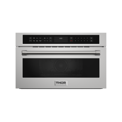 THOR Kitchen 30" 1.6 cu.ft. Built-In Air Fry Microwave Oven With Drop-Down Door, TMO30H