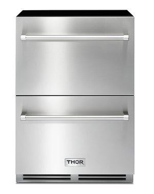 THOR Kitchen 24" 5.4 cu. ft. Indoor or Outdoor Refrigerator Drawer, TRF24U