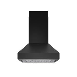 THOR Kitchen 30" 800 CFM Convertible Wall Mount Convertible Range Hood in Black Stainless Steel, TRH30PB