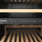 THOR Kitchen 24" 14.5 cu. ft. 115 Bottle Dual Zone Wine Cooler with LED Lights, TWC2470D