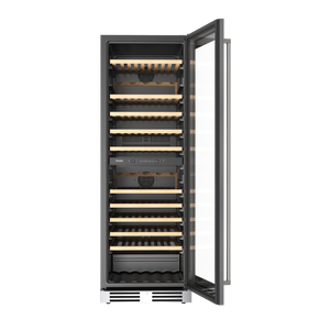 THOR Kitchen 24" 14.5 cu. ft. 115 Bottle Dual Zone Wine Cooler with LED Lights, TWC2470D