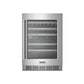 THOR Kitchen 24" 4.9 cu. ft. 46 Bottle Dual Zone Wine Cooler with LED Lights, TWC24UD