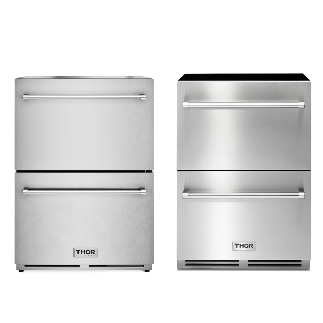 THOR Appliance Package - 24" Refrigerator Drawer, 24" Freezer Drawer, AP-TRF24U