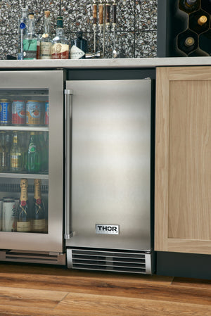 THOR Kitchen 15 inch Built-in 50 lbs. Ice Maker in Stainless Steel, TIM1501