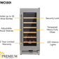 THOR Kitchen 15 in. 33 Bottle Wine Cooler, TWC1501