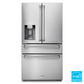 THOR Kitchen 36 In. Counter Depth Refrigerator in Stainless Steel with Water Dispenser, Ice Maker, TRF3601FD