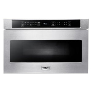 THOR Kitchen 24" 1.2 Cu. Ft. Microwave Drawer In Stainless Steel, TMD2401