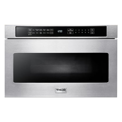 THOR Kitchen 24" 1.2 Cu. Ft. Microwave Drawer In Stainless Steel, TMD2401