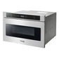 THOR Contemporary Package - 36" Gas Range, Range Hood, Refrigerator, Microwave and Wine Cooler, AP-ARG36-A121