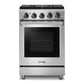 THOR Kitchen Package - 24" Propane Gas Range, Range Hood, AP-LRG2401ULP