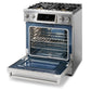 THOR Kitchen 30 In. 4.6 cu. ft. Self-Clean Gas Range in Stainless Steel with Front Touch Control, TRG3001