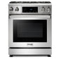 THOR Kitchen Package - 30" Gas Range, Hood, Microwave, Refrigerator with Water and Ice Dispenser, Dishwasher, Wine Cooler