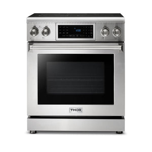 THOR Kitchen Package - 30" Electric Range, Range Hood, Refrigerator, Dishwasher, AP-TRE3001-3