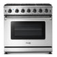 THOR Kitchen Package - 36" Propane Gas Range, Range Hood, Refrigerator with Water and Ice Dispenser, Dishwasher, AP-LRG3601ULP-10