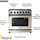 THOR Kitchen Package - 36" Gas Range, Range Hood, AP-LRG3601U-C
