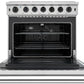 THOR Kitchen Package - 36 Inch Gas Range, Range Hood, Microwave, Refrigerator with Fridge and Ice Maker, Dishwasher, Wine Cooler, AP-LRG3601U-W-10