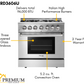 THOR Kitchen Package - 36" Propane Dual Fuel Range, Dishwasher, Refrigerator with Water and Ice Dispenser, AP-HRD3606ULP-9