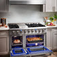 THOR Kitchen Package - Professional 48" Propane Gas Range, Range Hood, AP-HRG4808ULP-W