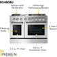 THOR Kitchen Package - 48" Gas Range, Range Hood, Microwave, AP-HRG4808U-W-4