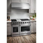 THOR Kitchen Package - 48" Propane Gas Range, Wall Mount Range Hood, AP-LRG4807ULP-W